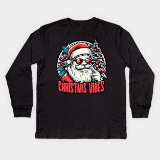 Christmas Vibes Kids Long Sleeve T-Shirt